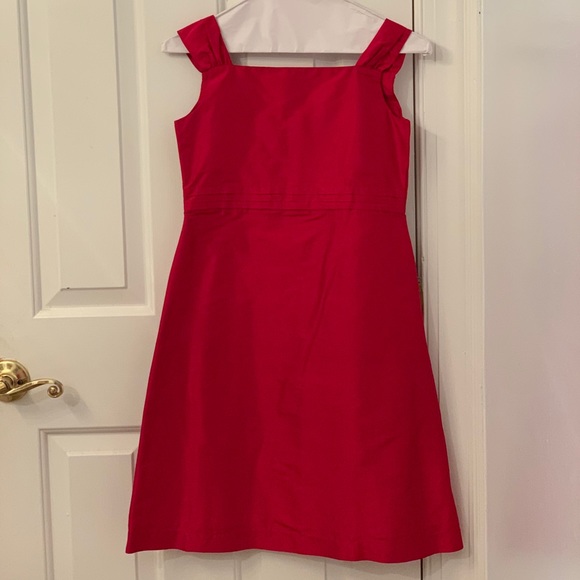 Strasburg red silk dress size 10 years